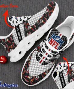 Custom Name Arizona Cardinals Logo Pattern Max Soul Shoes For Fans
