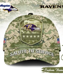 custom-name-baltimore-ravens-nfl-salute-to-service-baseball-cap