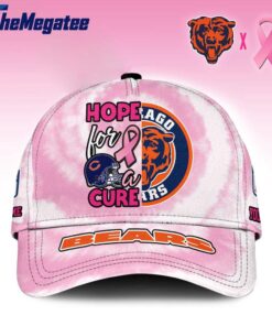 Custom Name Chicago Bears NFL Breast Cancer Awareness Baseball Cap