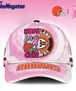 Custom Name Cleveland Browns NFL Breast Cancer Awareness Baseball Cap