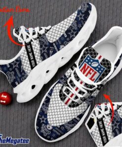 Custom Name Dallas Cowboys Logo Pattern Max Soul Shoes For Fans