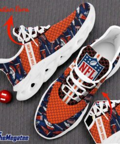 Custom Name Denver Broncos Logo Pattern Max Soul Shoes For Fans