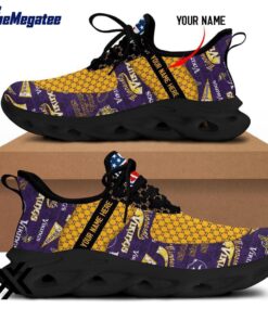 Custom Name Minnesota Vikings Logo Pattern Max Soul Shoes For Fans