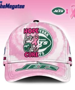 Custom Name New York Jets NFL Breast Cancer Awareness Baseball Cap