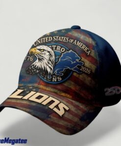 Detroit Lions Premium NFL 250th anniversary of America Cap