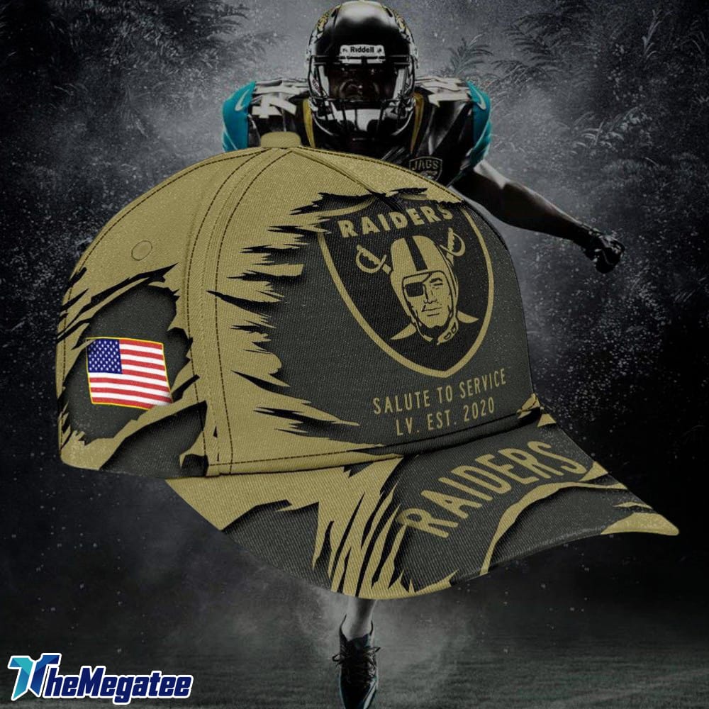 Las Vegas Raiders 2025 Salute to Service Classic Baseball Cap Las Vegas Raiders 2025 Salute to Service Classic Baseball Cap