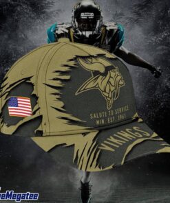 Minnesota Vikings 2025 Salute to Service Classic Baseball Cap