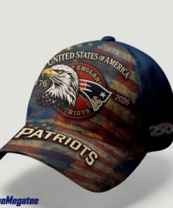 New England Patriots Premium NFL 250th anniversary of America Cap