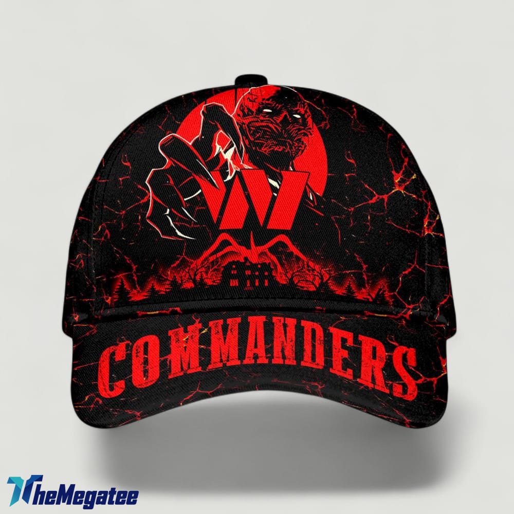 Washington Commanders NFL Stranger Things Classic Baseball Cap Washington Commanders NFL Stranger Things Classic Baseball Cap